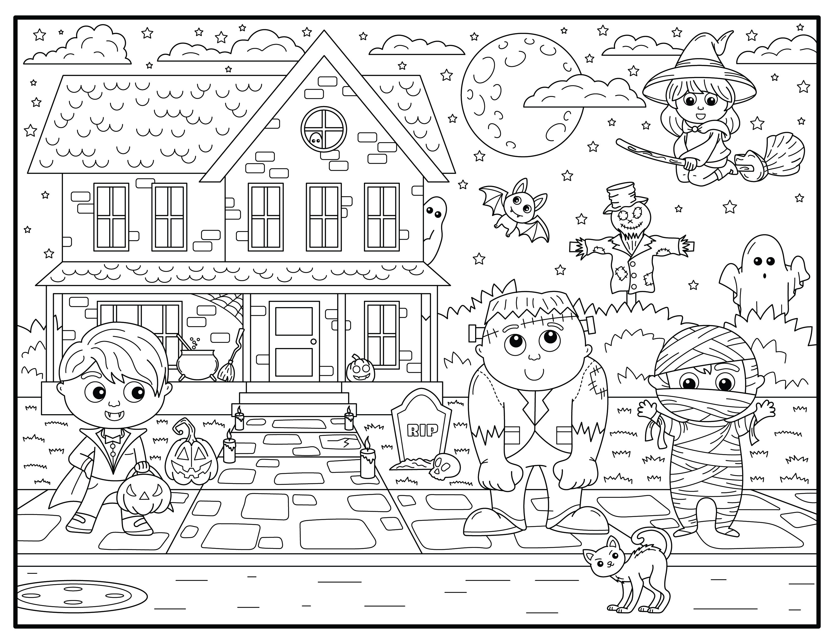 Digital Download • Halloween & Harvest Coloring Pages